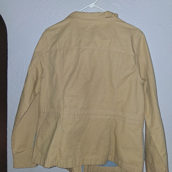 Toad and Co Tan Jacket Organic Cotton Hemp Blend Fall Spring NWOT L - Picture 6 of 6